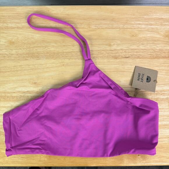 Free People X Toast Swim Apex Bikini Top Purple Orchid Size XL - Picture 1 of 4